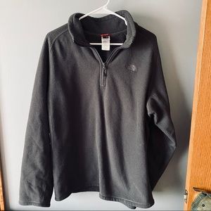 The North Face charcoal gray quarter zip
